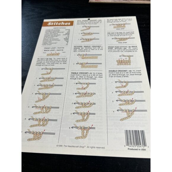 Vintage 1996 AFGHAN CALENDAR THE NEEDLECRAFT SHOP 12 DESIGNS CROCHET PATTERNS - Picture 3 of 4